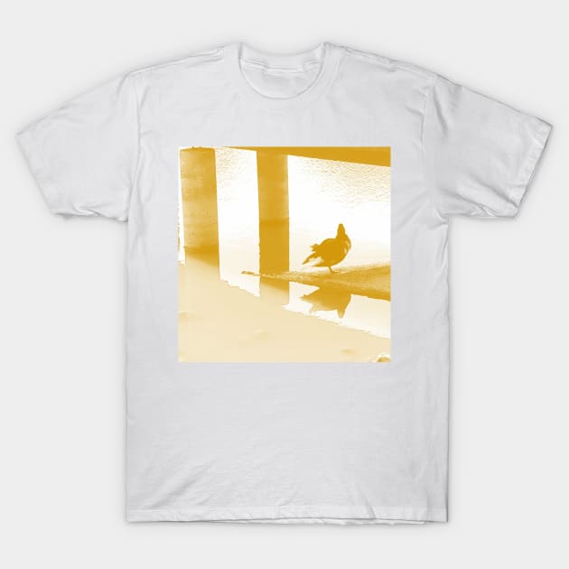 Summer time, 2, beach, summer, sea, tropical, exotic, tan, brown, bird, soft, pastel, T-Shirt by PrintedDreams